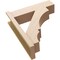 Ekena Millwork 8-in W x 28-in D x 32-in H Balboa Block Rough Cedar Woodgrain TimberThane Outlooker, Primed Tan OUTUR080X28X32BOA44RCPR - alternate 6